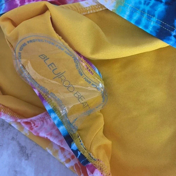 Bleu Rod Beattie Womens Rainbow Tye Dye D-Cup Swim Top and Bottom - Picture 6 of 8